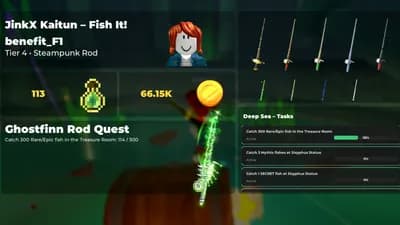 Auto Ghostfinn Rod 1 Click! + Webhook