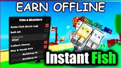 🐟 Fish a Brainrot Script-Instant Fish, Easy Money (NO KEY!)