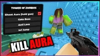 🧟 Tower of Zombies Script - Kill Aura, Anti Lava, Inf Ammo