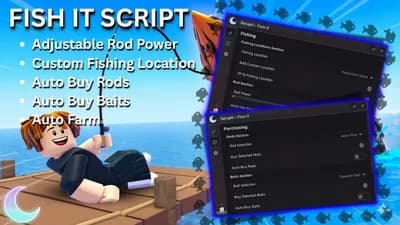 BEST FISH IT SCRIPT - AUTOFARM + ANTI-AFK + INF COINS