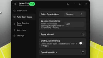 GOOD FOR AFK AND AUTO EXECUTE AUTO OPEN CASE AUTO FARM