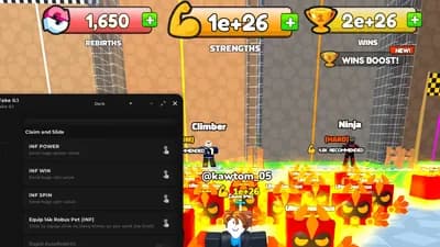 [FREE PET 14K Robux ] [Inf Win,Power,Spin] [Auto Rebirth OP]