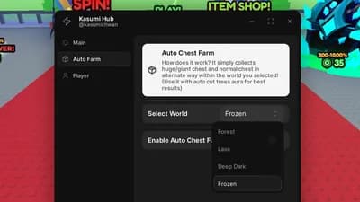 WORLD 4 UPDATE AUTO FARM CHEST HUGE GIANT TREE AURA