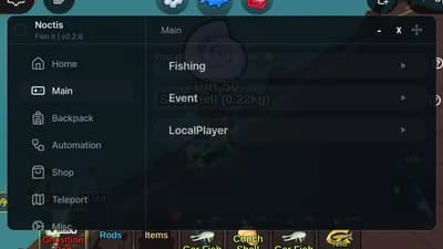 NOCTIS FISH IT KEYLESS NOCTISHUB