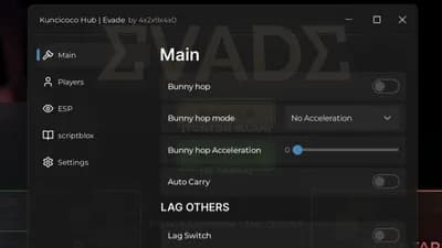 kuncicoco hub evade script no key