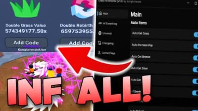 Grass Incremental INF EVERYTHING - Konglomerate Hub