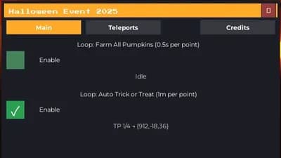 HALLOWEEN EVENT SCRIPT