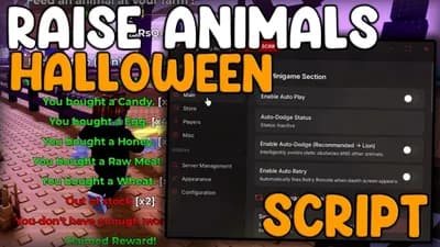 Script Farm Animals, Infinite Money And Auto Feed