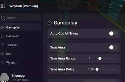Auto Cut all trees, Tree Aura, Auto Spin Wheel 