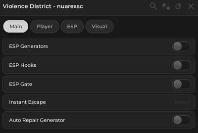 VIOLENCE DISTRICT SCRIPT - ESP, AUTO GENERATOR & MORE