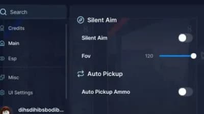  Silent Aim ESP Auto Pickup Ammo Speed Booster
