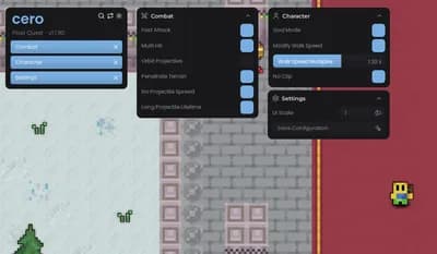Cero -Pixel Quest- Fast Attack, God Mode, No Clip, Inf Range