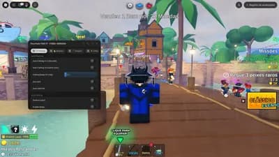 [FourHub] No Key AutoFish AutoSell Teleport And More