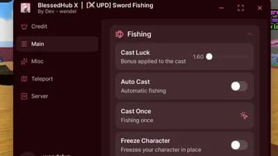 Blessed Hub X Sword Fishing Keyless