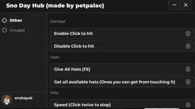 sno day OP Knockback Script!