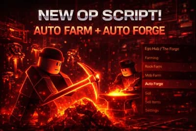 FREE The best script you need Auto forge auto mobs auto rock