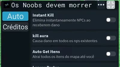 Script. + Instantaneamente kill, kill aura auto get itens..