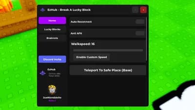 EzHub - Brainrots/Lucky Blocks tp, Base tp and more