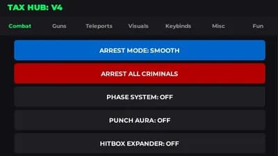 TaxHub V1 : NEW UPDATE OP SCRIPT PRISON LIFE ARREST ALL KILL