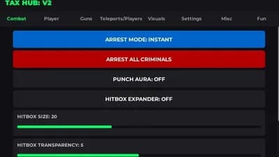 TaxHub V2 : NEW UPDATE OP SCRIPT PRISON LIFE ARREST ALL KILL