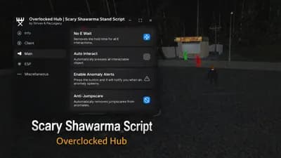 Auto Shawarma, Anti AFK, Anti Jumpscares Shawarma Script