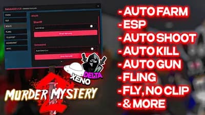 SolvexGUI Auto Farm ESP Kill ALL Fling Auto Shoot Fly Noclip