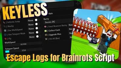 Escape Logs for Brainrots Script
