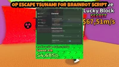 💎ESCAPE TSUNAMI GOD MODE | COIN MAGNET - AUTO SPIN & MORE💎