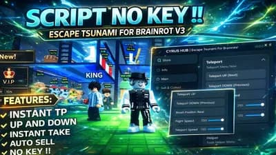 No Key, Instant Tp, Instant Take, Auto Sell, Auto Safe Zone