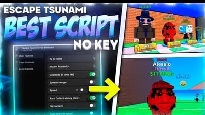 Escape A Tsunami For Brainrots | NEW! Dupe Script + More!