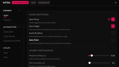 KITSU - Auto Block, QTE God & Auto Win